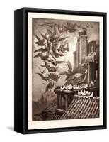 The Vultures and the Pigeons-Gustave Dore-Framed Stretched Canvas