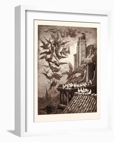 The Vultures and the Pigeons-Gustave Dore-Framed Giclee Print