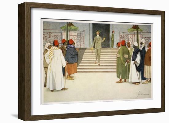 The Vultures, from 'The Light Side of Egypt', 1908-Lance Thackeray-Framed Giclee Print