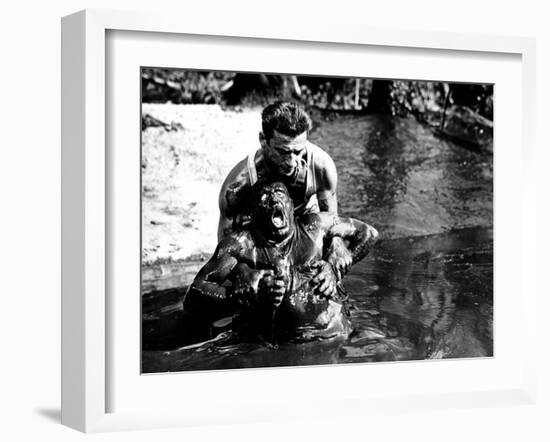 The Wages of Fear, (aka Le Salaire De La Peur), Charles Vanel, Yves Montand, 1953-null-Framed Photo