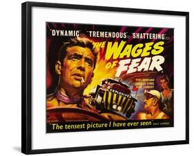 The Wages of Fear, Yves Montand, Charles Vanel, Vera Clouzot, 1955-null-Framed Art Print