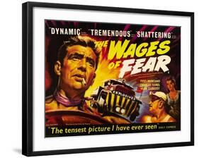 The Wages of Fear, Yves Montand, Charles Vanel, Vera Clouzot, 1955-null-Framed Art Print