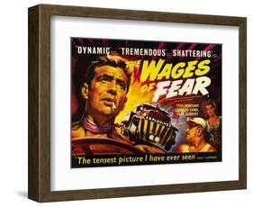 The Wages of Fear, Yves Montand, Charles Vanel, Vera Clouzot, 1955-null-Framed Art Print