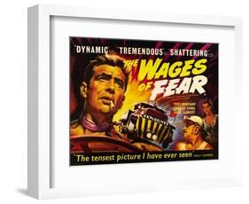 The Wages of Fear, Yves Montand, Charles Vanel, Vera Clouzot, 1955-null-Framed Art Print