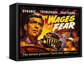 The Wages of Fear, Yves Montand, Charles Vanel, Vera Clouzot, 1955-null-Framed Stretched Canvas