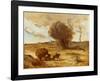 The Waggon in the Dunes-Jean-Baptiste-Camille Corot-Framed Collectable Print