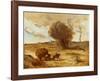 The Waggon in the Dunes-Jean-Baptiste-Camille Corot-Framed Collectable Print