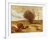 The Waggon in the Dunes-Jean-Baptiste-Camille Corot-Framed Collectable Print