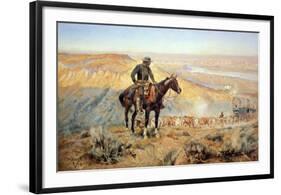 The Wagon Boss-Charles Marion Russell-Framed Art Print