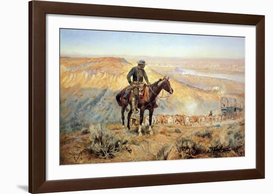 The Wagon Boss-Charles Marion Russell-Framed Art Print