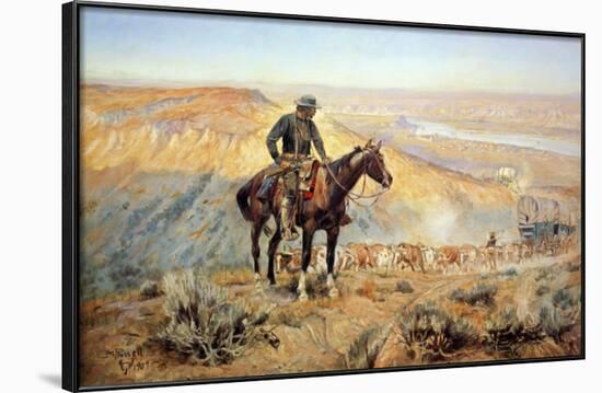 The Wagon Boss-Charles Marion Russell-Framed Art Print