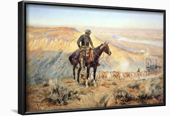 The Wagon Boss-Charles Marion Russell-Framed Art Print