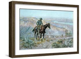 The Wagon Boss-Charles Marion Russell-Framed Giclee Print