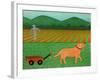 The Wagon Golden-Stephen Huneck-Framed Giclee Print