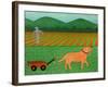 The Wagon Golden-Stephen Huneck-Framed Giclee Print