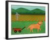 The Wagon Golden-Stephen Huneck-Framed Giclee Print