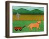 The Wagon Golden-Stephen Huneck-Framed Giclee Print