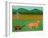 The Wagon Golden-Stephen Huneck-Framed Giclee Print