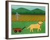 The Wagon Yellow-Stephen Huneck-Framed Giclee Print