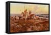 The Wagons-Charles Marion Russell-Framed Stretched Canvas