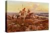 The Wagons-Charles Marion Russell-Stretched Canvas