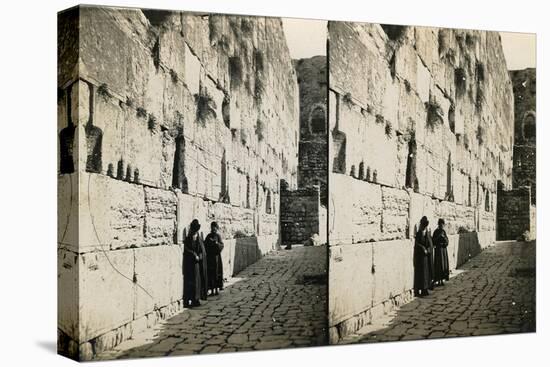 The Wailing Wall, 1850s-Mendel John Diness-Stretched Canvas