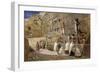 The Wailing Wall, Jerusalem, 1863-Carl Friedrich Heinrich Werner-Framed Giclee Print