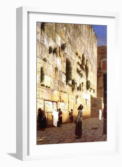 The Wailing Wall, Jerusalem, 1869-Jean Leon Gerome-Framed Giclee Print