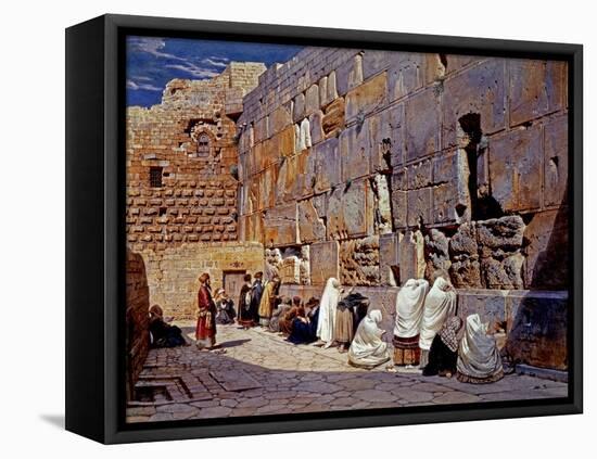 The Wailing Wall, Jerusalem, Israel-Carl Werner-Framed Stretched Canvas