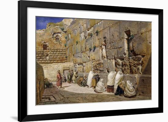 The Wailing Wall, Jerusalem-Carl Friedrich Heinrich Werner-Framed Giclee Print