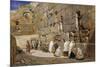 The Wailing Wall, Jerusalem-Carl Friedrich Heinrich Werner-Mounted Giclee Print