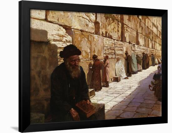 The Wailing Wall, Jerusalem-Wassilij Ivanowitsch Nawasoff-Framed Giclee Print