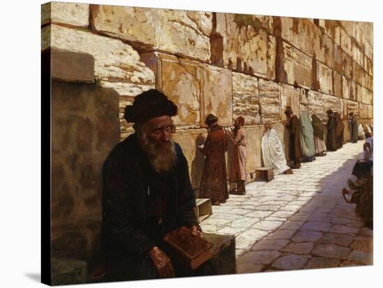 The Wailing Wall, Jerusalem-Wassilij Ivanowitsch Nawasoff-Stretched Canvas