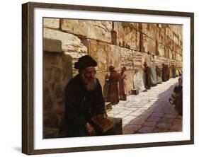 The Wailing Wall, Jerusalem-Wassilij Ivanowitsch Nawasoff-Framed Giclee Print