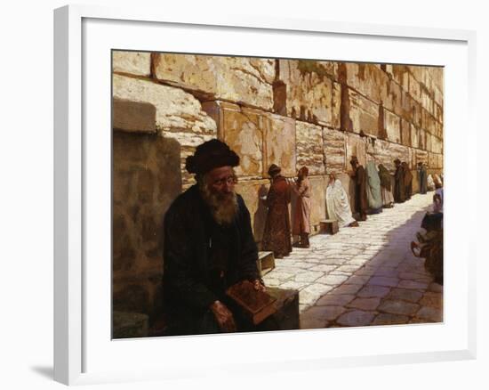 The Wailing Wall, Jerusalem-Wassilij Ivanowitsch Nawasoff-Framed Giclee Print