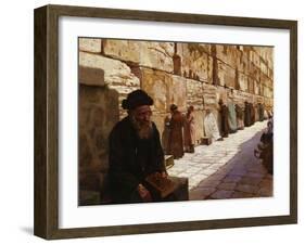 The Wailing Wall, Jerusalem-Wassilij Ivanowitsch Nawasoff-Framed Giclee Print