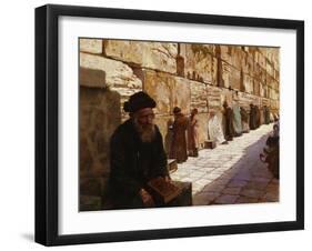 The Wailing Wall, Jerusalem-Wassilij Ivanowitsch Nawasoff-Framed Giclee Print