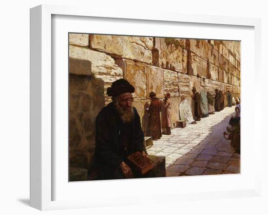 The Wailing Wall, Jerusalem-Wassilij Ivanowitsch Nawasoff-Framed Giclee Print