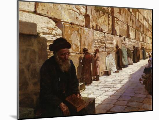 The Wailing Wall, Jerusalem-Wassilij Ivanowitsch Nawasoff-Mounted Giclee Print