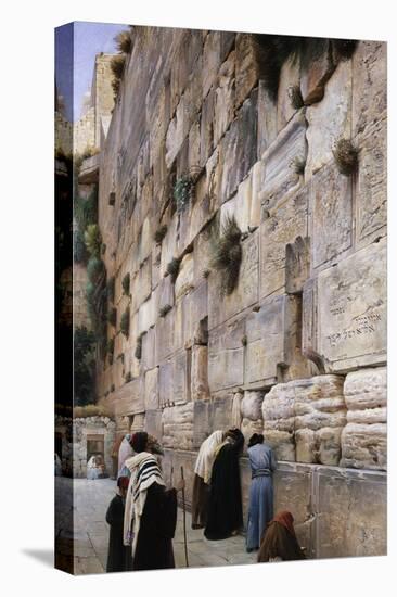 The Wailing Wall-Gustav Bauernfeind-Stretched Canvas