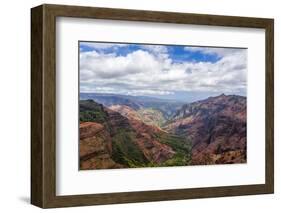 The Waimea Canyon on the Hawaiian Island of Kauai-Andrew Shoemaker-Framed Photographic Print