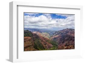 The Waimea Canyon on the Hawaiian Island of Kauai-Andrew Shoemaker-Framed Photographic Print