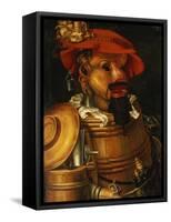 The Waiter: an Anthropomorphic Assembly of Objects Related to Winemaking-Giuseppe Arcimboldo-Framed Stretched Canvas