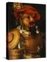 The Waiter: an Anthropomorphic Assembly of Objects Related to Winemaking-Giuseppe Arcimboldo-Stretched Canvas