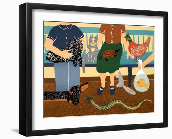 The Waiting Room-Stephen Huneck-Framed Giclee Print