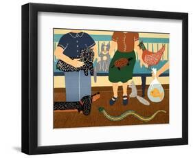 The Waiting Room-Stephen Huneck-Framed Premium Giclee Print