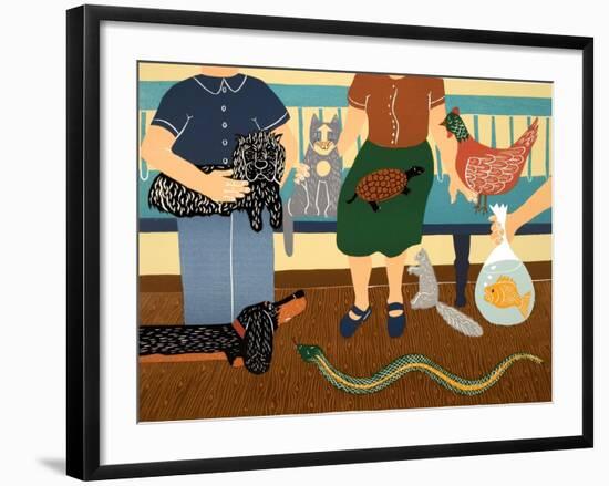 The Waiting Room-Stephen Huneck-Framed Giclee Print