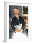 The Waitress, 1915-Amedeo Modigliani-Framed Giclee Print