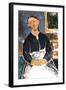 The Waitress, 1915-Amedeo Modigliani-Framed Giclee Print