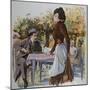 The Waitress. Food and Drink-null-Mounted Giclee Print